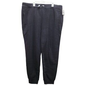 Southpole Black Mens Fleece Jogger Pants 5XB  Drawstring Waist Pockets